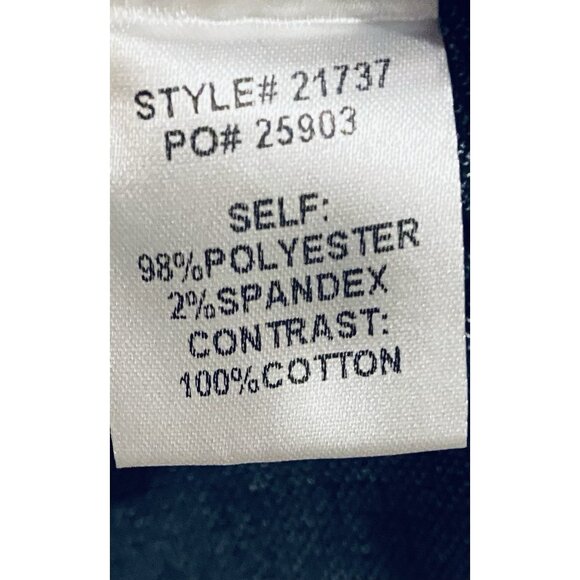 Skies Are Blue Blazer Womens Large Navy Blue Asa Knit Open Front 3/4 Sleeve Work - Picture 7 of 8